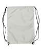 Body By Starz Logo White Zippered Drawstring Backpack