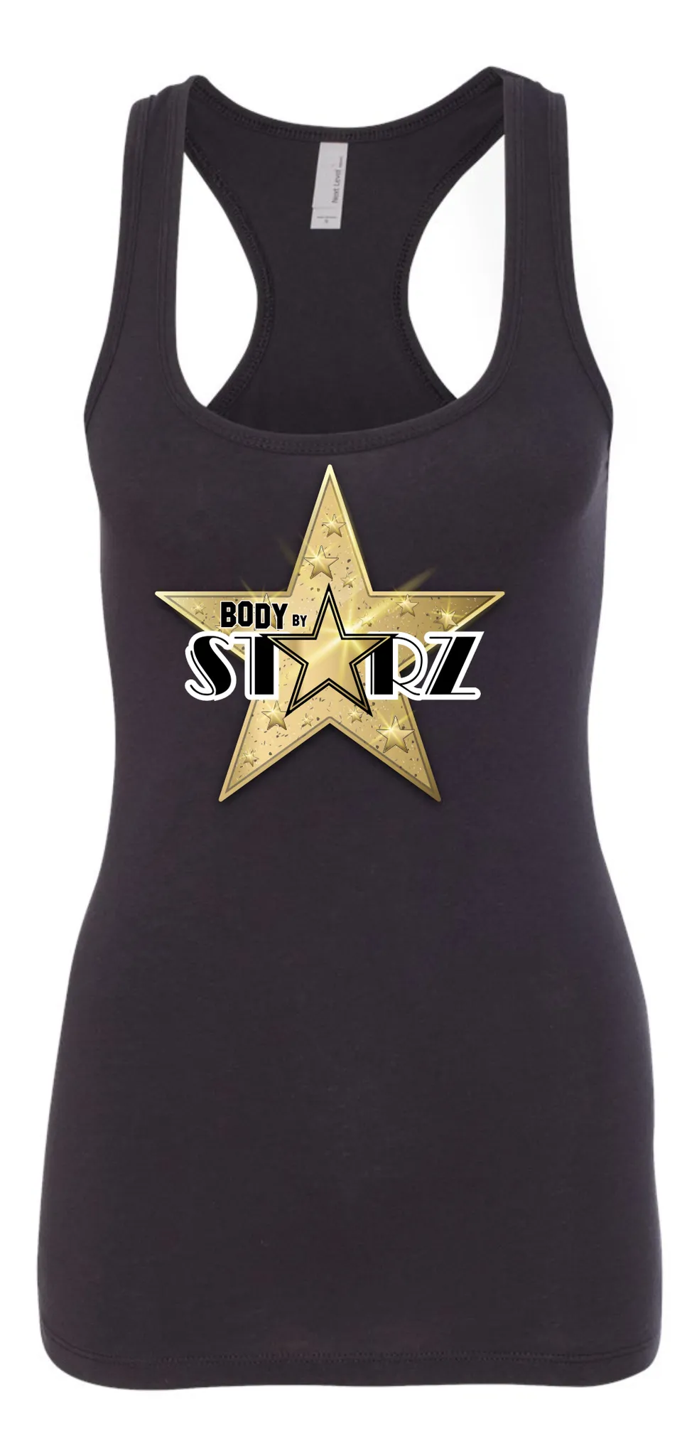 Jersey Racerback Tank Strait Bottom, Gym Shirt, Activewear Women's Jersey by Body By Starz