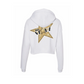 Women's Pullover Cropped Fleece Hoodie with Body By Starz signature Logo
