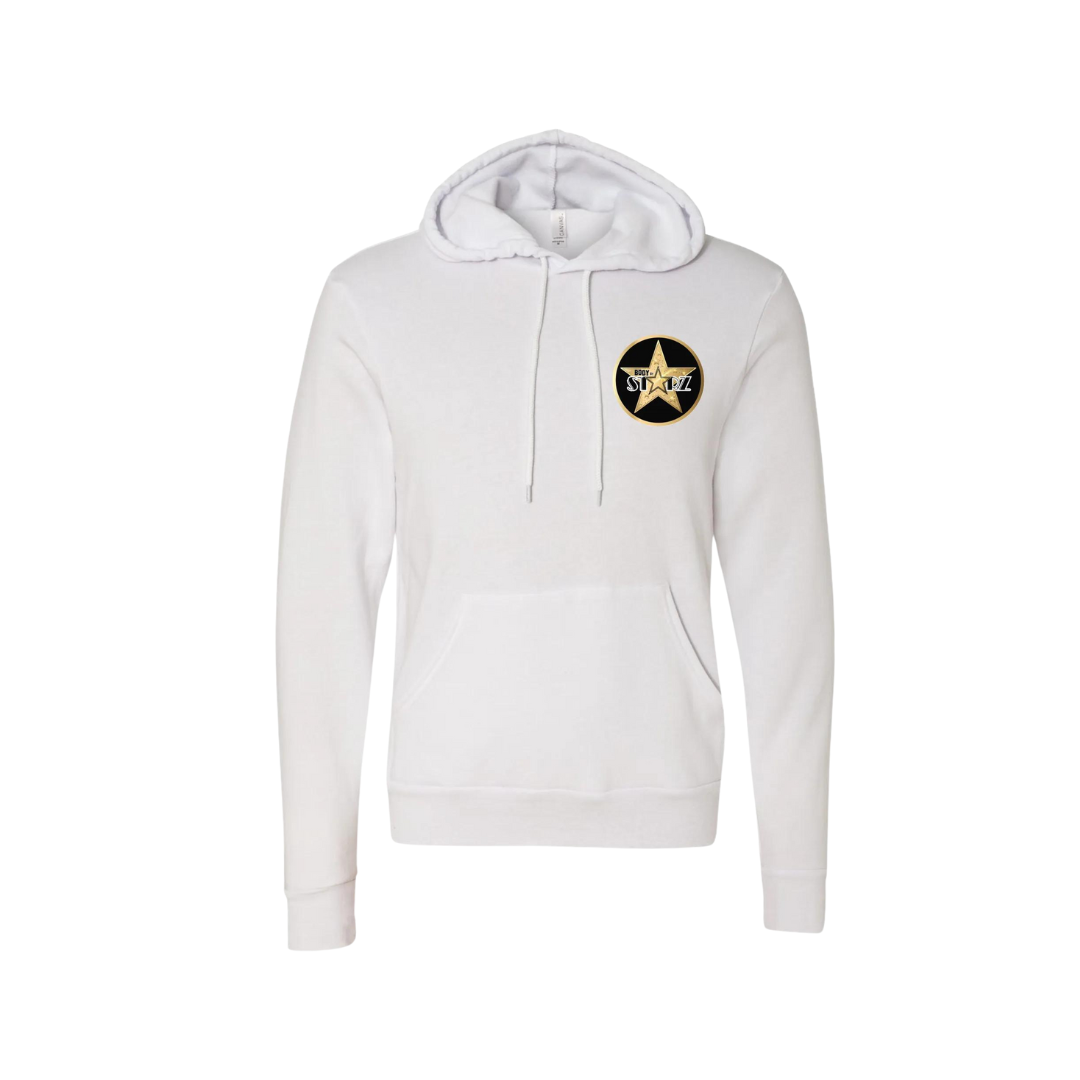 Body By Starz Unisex White Pullover Sweater